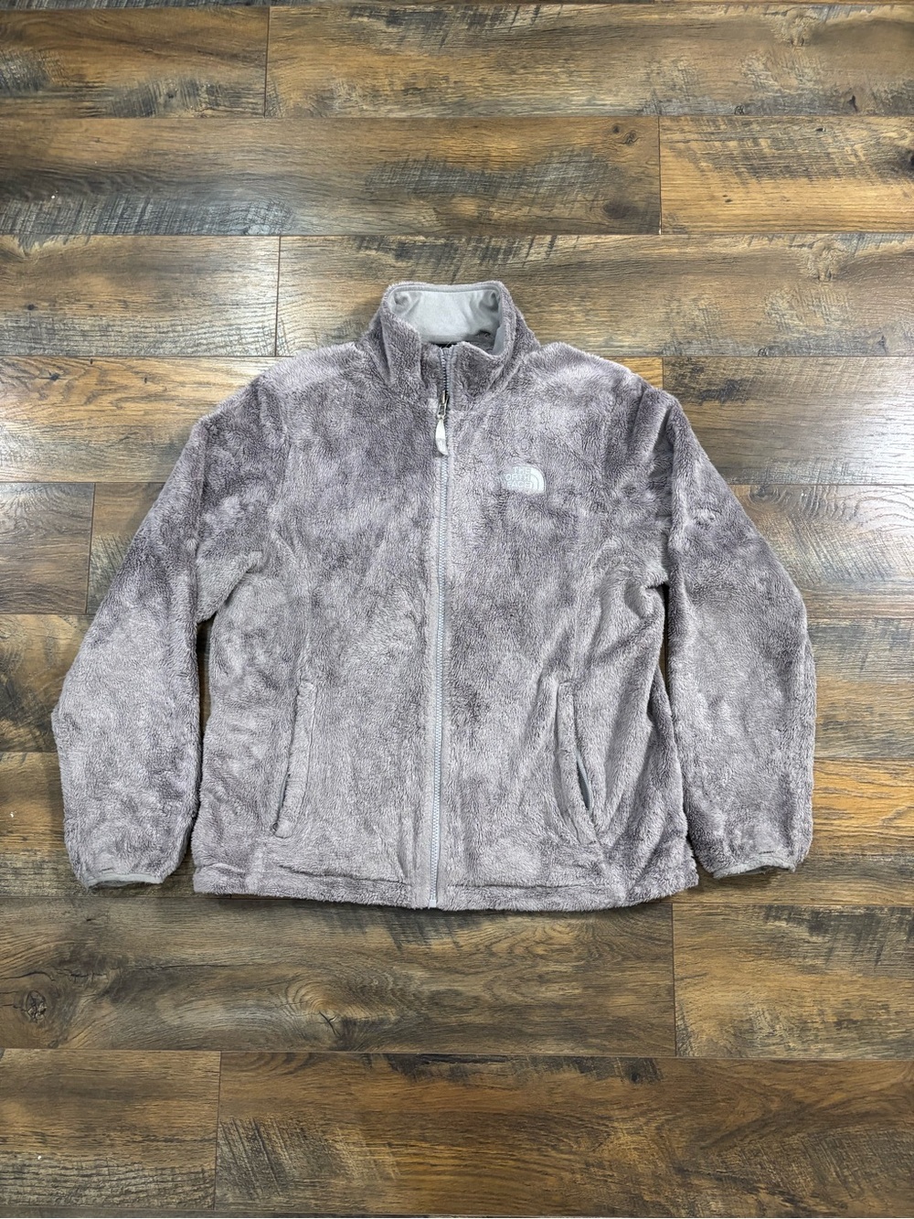 The North Face Men's Plush Full-Zip Jacket — Taupe Gray